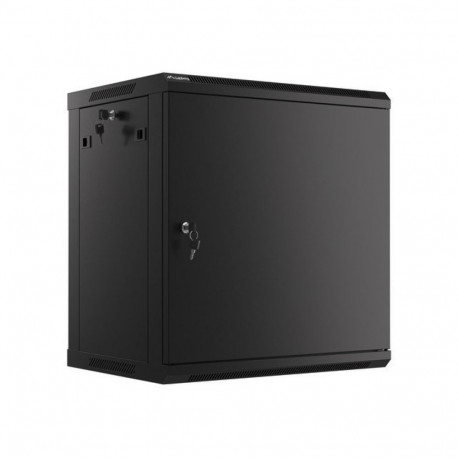 Lanberg WF01-6412-00B 12U seinapealne rack-kapp must