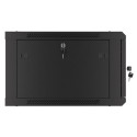 Lanberg WF01-6606-00B rack cabinet 6U Wall mounted rack Black