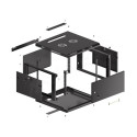 Lanberg WF01-6606-00B rack cabinet 6U Wall mounted rack Black