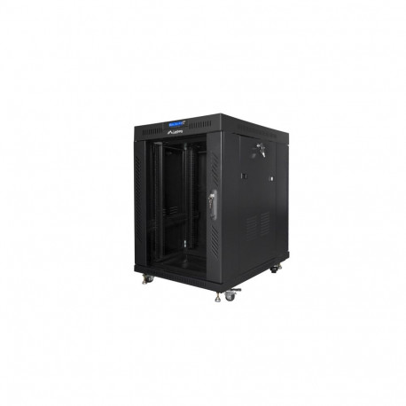 Lanberg FF01-8015-12BL rack cabinet 15U Freestanding rack Black