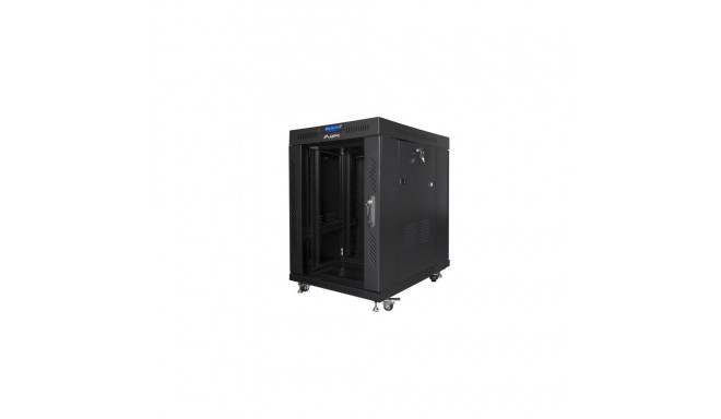 Lanberg FF01-8015-12BL rack cabinet 15U Freestanding rack Black