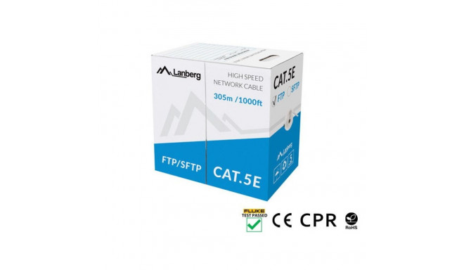 LANBERG CABLE SFTP CAT.5E 305M WIRE CU GRAY