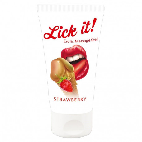 Lick-it massaažigeel 50ml, maasikane