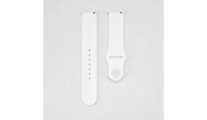 Connect 20mm Silicone Loop Watch Strap (S/M 110mm) White