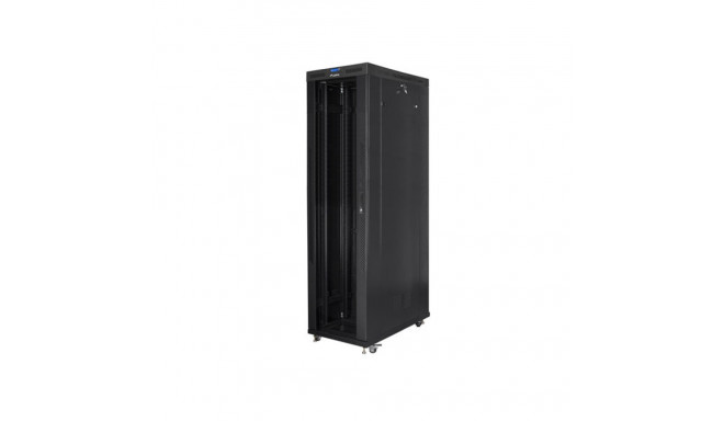 RACK CABINET 19" FREE-STANDING 47U/800X1200 (FLAT PACK) WITH GLASS DOOR LCD BLACK LANBERG V2