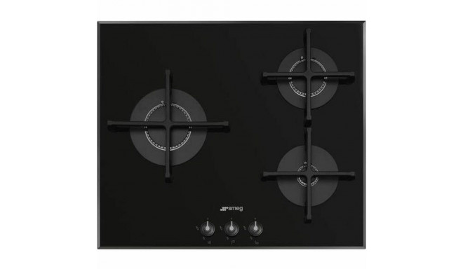 Gas Hob Smeg PV163B3 60 cm Black