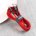 Baseus Cafule USB-A / USB-C QC 3.0 3A 0.5 m cable - red