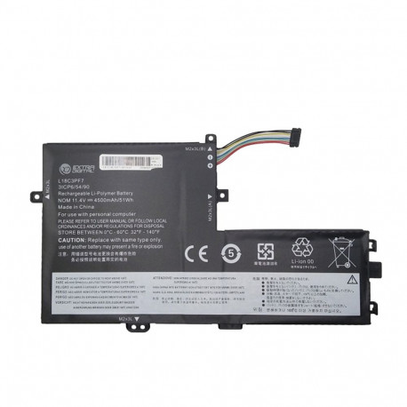 Replacement Battery LENOVO L18C3PF7, 4500mAh