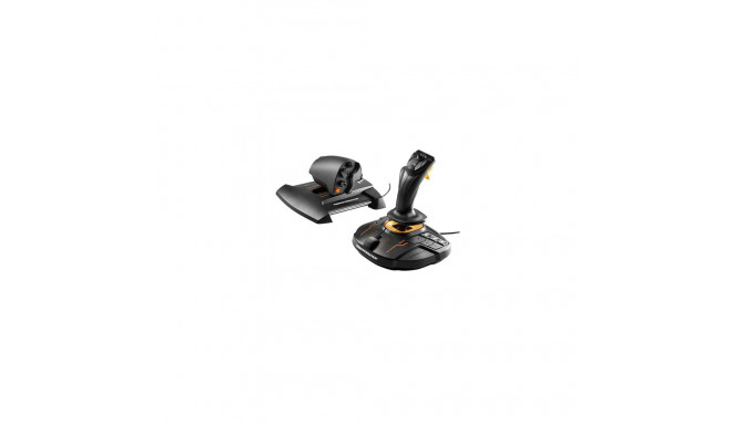 Thrustmaster T-16000M FCS Hotas must, oranž USB juhtkang analoog / digitaalne MAC, PC