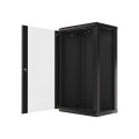 Lanberg WF01-6422-10B rack cabinet 22U Wall mounted rack Black