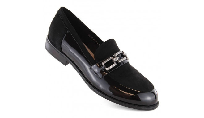 Filippo W PAW544 black shoes with cubic zirconia (41)