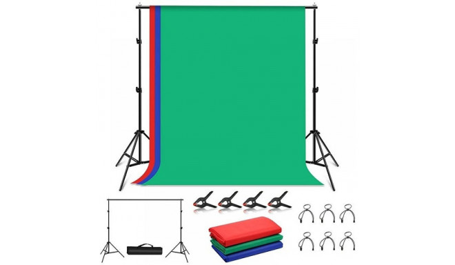 Photo Studio Background Support 2x2m, Backdrops RGB