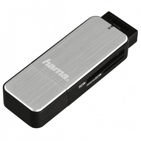 USB 3.0 SD/microSD Card Reader - Silver