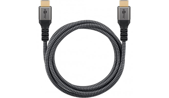 Goobay High Speed HDMI Cable with Ethernet | Black | HDMI to HDMI | 1 m