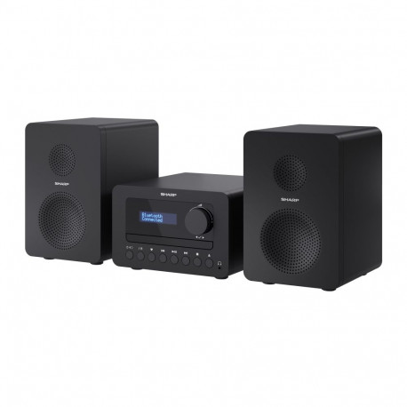 Sharp XL-B520D(BK) Tokyo Hi-Fi mikrohelisüsteem 2.0, FM/DAB/DAB+/USB, CD, Bluetooth 5.0, Aux-in, mus