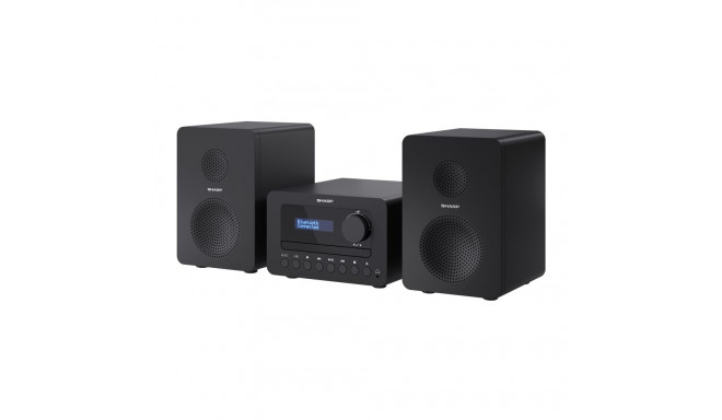 Sharp XL-B520D(BK) Tokyo Hi-Fi mikrohelisüsteem 2.0, FM/DAB/DAB+/USB, CD, Bluetooth 5.0, Aux-in, mus