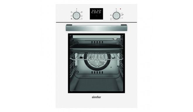 Simfer | Oven | 4207BERBB | 47 L | Multifunctional | Manual | Pop-up knobs | Width 45 cm | White
