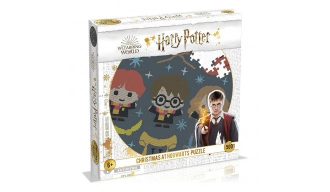 Harry Potter - Puzzle 500 elementów w ozdobnym pudełku (Christmas at Hogwarts)