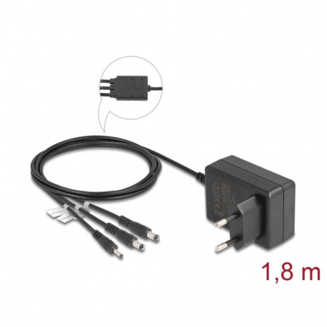 Toiteplokk plug-in 10W 5.0V 2.0A, 3.5 x 1.35mm, 5.5 x 2.1mm, 5.5 x 2.5mm