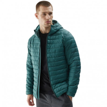 Kurtka męska pikowana 4F M240 zielona 4FAW23TDJAM240 41S XL