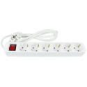 Alcasa PS016-W015 power extension 1.5 m 6 AC outlet(s) Indoor White