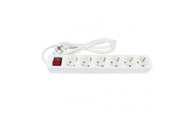 Alcasa PS016-W015 power extension 1.5 m 6 AC outlet(s) Indoor White