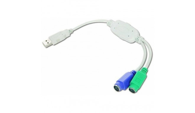 Adapter Gembird USB uz PS|2 valge