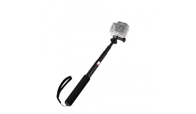 Selfie stick with camera holder