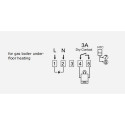 TUYA Programmable Heating Thermostat for Gas Boiler Control, Wi-Fi, 3A, 230VAC