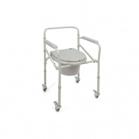 TIMAGO TGR-R KT 023C Toilet chair on wheels folding portable toilet for seniors
