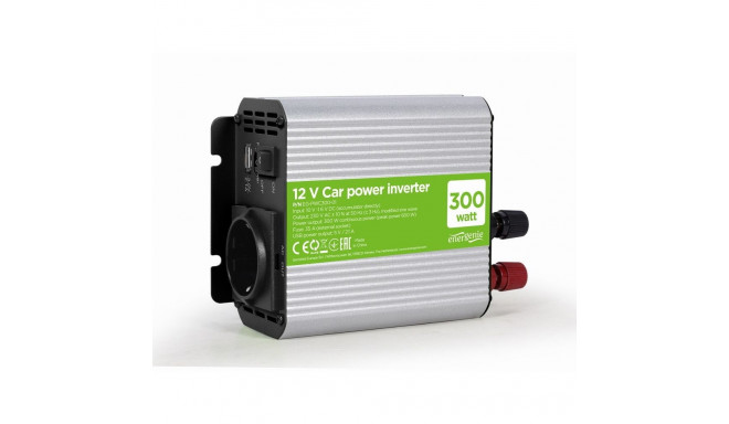 Gembird EG-PWC300-01 toiteadapter/inverter auto 300 W hall