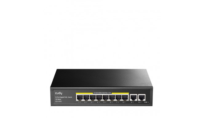Cudy GS1010PE network switch Gigabit Ethernet (10/100/1000) Power over Ethernet (PoE) Black