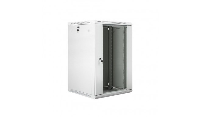 Lanberg WF01-6618-10S rack cabinet 18U Wall mounted rack Grey
