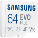 "CARD 64GB Samsung EVO Plus MicroSDXC UHS-I U2 V10 A1 inkl. SD Adapter"