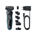 Braun Shaver 51-M4500cs Operating time (max) 50 min, Wet&Dry, Black/Blue