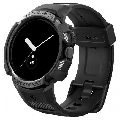 Kaitseümbris kellarihmaga Rugged Armor Pro, Google Pixel Watch 3 (41mm) / Watch 2 / Watch, must, Spi