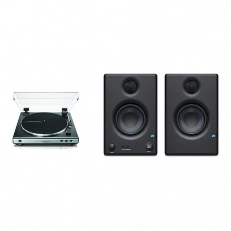 Vinüülplaadimängija AT-LP60XUSBGM USB phono-eelvõimendiga, tumehall metallik/must