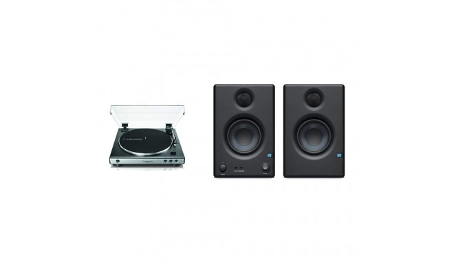 Vinüülplaadimängija AT-LP60XUSBGM USB phono-eelvõimendiga, tumehall metallik/must