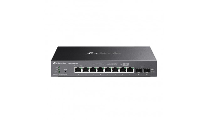 Switch|TP-LINK|Type L2|Desktop/pedestal|8x2.5GbE|2xSFP+|PoE+ ports 8|160 Watts|SG2210XMP-M2