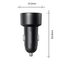 Joyroom JR-CCD02 car charger 2x USB-C | 70W | LED | black