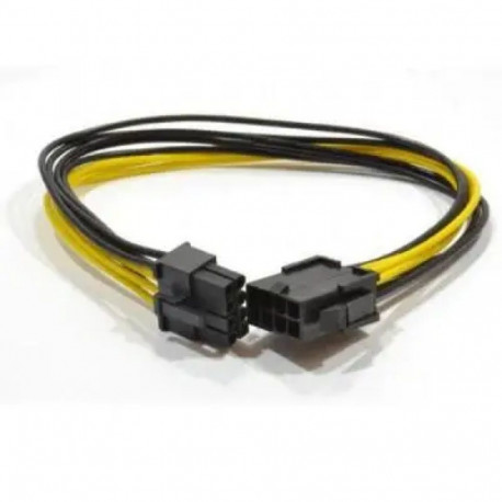 Toitekaabel PCI express 6+2-pin power 0.3m pikendus Cablexpert (CC-PSU-84)