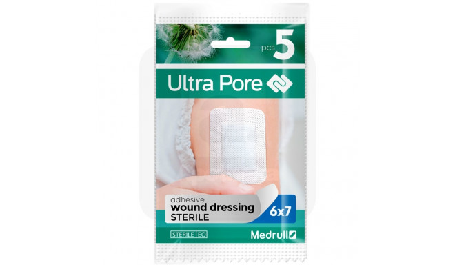 Пластырь для ран MEDRULL Ultra Pore 6x7см 5шт (стерильный)