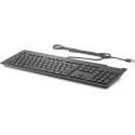 Klaviatuur HP USB Bus Slim CCID SmartCard Keyboard Bulk - EST asetus, USB-kaabliga must/black, insta