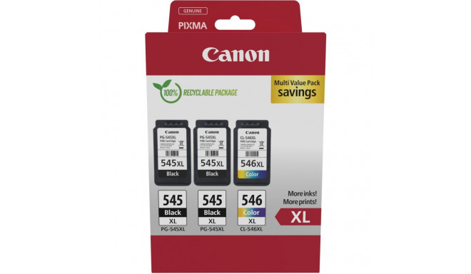 "Canon Tinte PG-545XL/CL-546XL 8283B013 3er Multipack (2xBK/Color)"