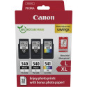 "Canon Tinte PG-540L/CL-541XL 5224B015 3er Multipack (2xBK/Colot) inkl. Fotopapier"