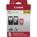 "Canon Tinte PG-560/CL-561 3713C008 2er Multipack (BK(Color) inkl. Fotopapier"