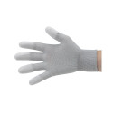 ESD gloves, PU coated fingertips size L