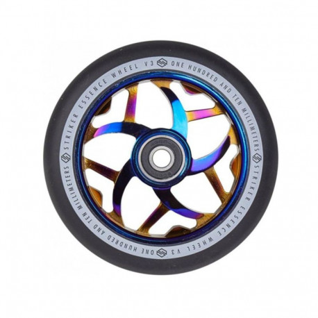 Tõukeratta ratas Striker Essence V3 Black Pro Scooter Wheel Blue Chrome