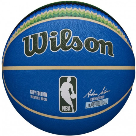 Wilson NBA Team City Collector Milwaukee Bucks Ball WZ4016417ID Basketball (7)