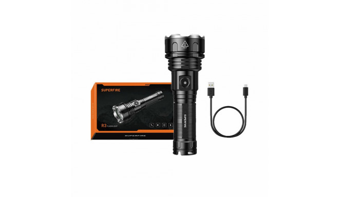 Superfire R3 P90 flashlight, 2000 lm, USB, 36 W, 5 modes, 350 m